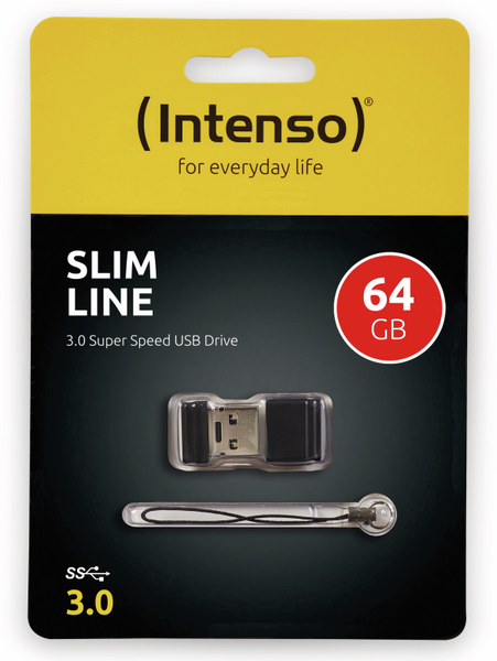 Intenso USB 3.0 Speicherstick Slim Line, 64 GB - Produktbild 2