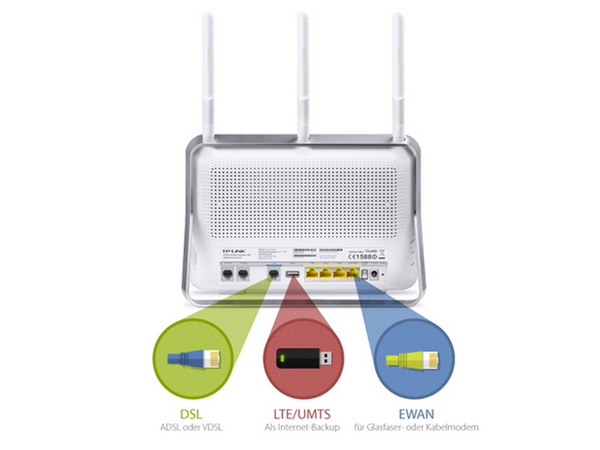 WLAN DSL-Router mit Telefonanlage TP-LINK Archer VR200v - Produktbild 8
