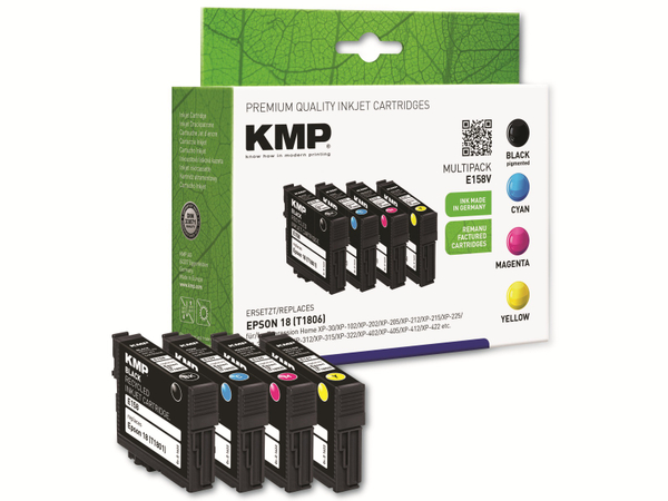 KMP Tintenpatronen-Set kompatibel für Epson 18 (T1806)