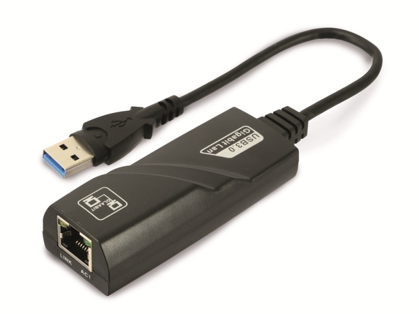 RED4POWER USB3.0 Gigabit-Netzwerkadapter R4-N021B - Produktbild 2