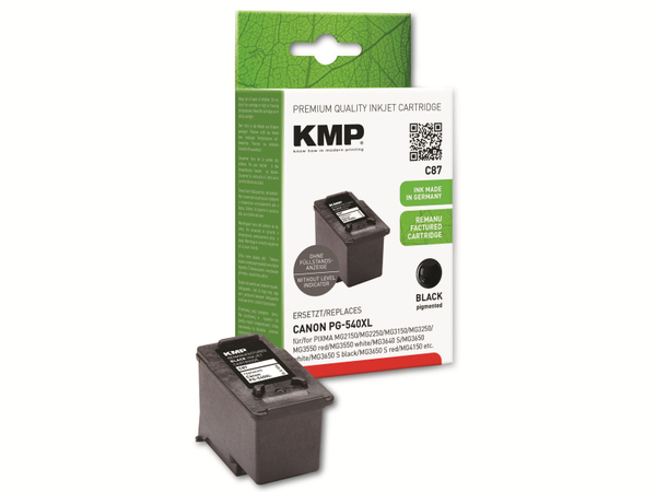 KMP Tintenpatrone kompatibel für Canon PG-540XL, schwarz