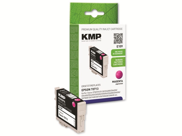 KMP Tintenpatrone kompatibel für Epson T0713, magenta