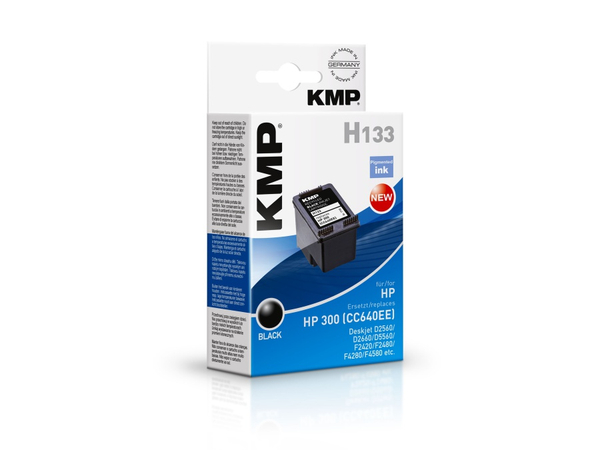 Tintenpatrone KMP, kompatibel für HP 300 (CC640EE), schwarz