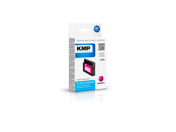 Tintenpatrone KMP, kompatibel für HP 951XL (CN047AE), magenta