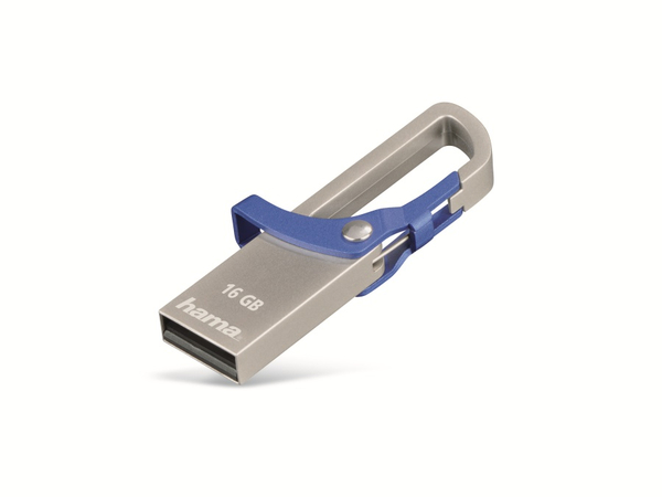 Hama USB-Speicherstick Hook-Style 123920, 16 GB, blau