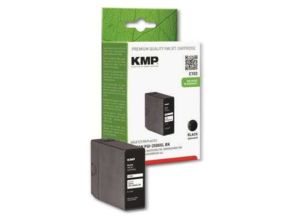 KMP Tintenpatrone kompatibel zu Canon PGI2500XL BK, schwarz