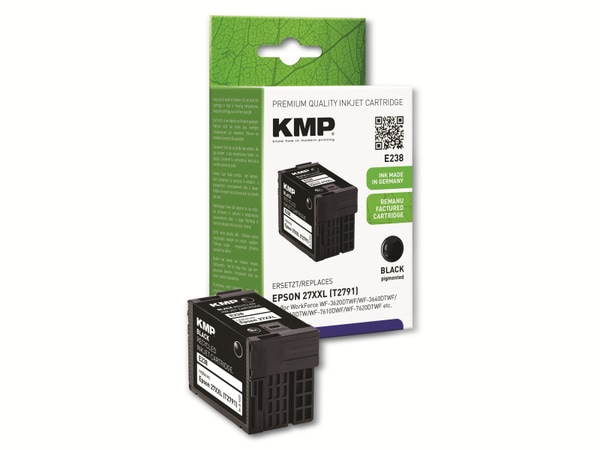 KMP Tintenpatrone kompatibel zu Epson 27XXL (T2791), schwarz