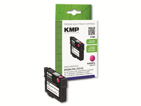 KMP Tintenpatrone kompatibel zu Epson 27XL (T2713), magenta