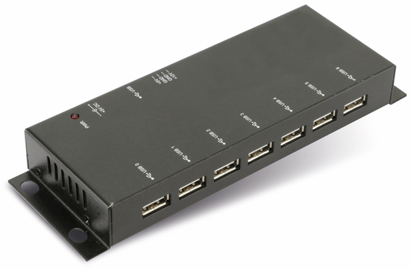 USB 2.0-Hub, 7-Port, Metall, gebraucht
