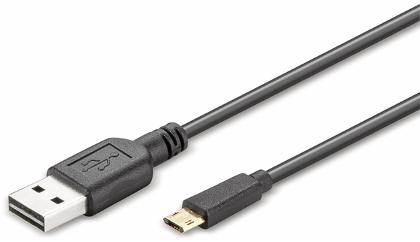 goobay Easy Twin+ USB 2.0 Kabel USB-A/Micro-USB 96495, 1,0 m