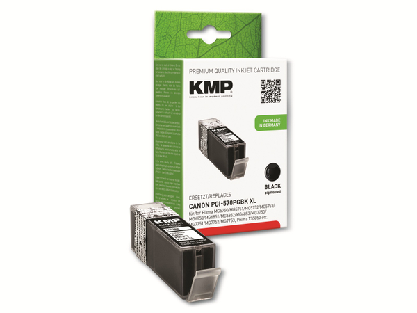 KMP Tintenpatrone C107BPIX, kompatibel für PGI570PGBK XL, schwarz