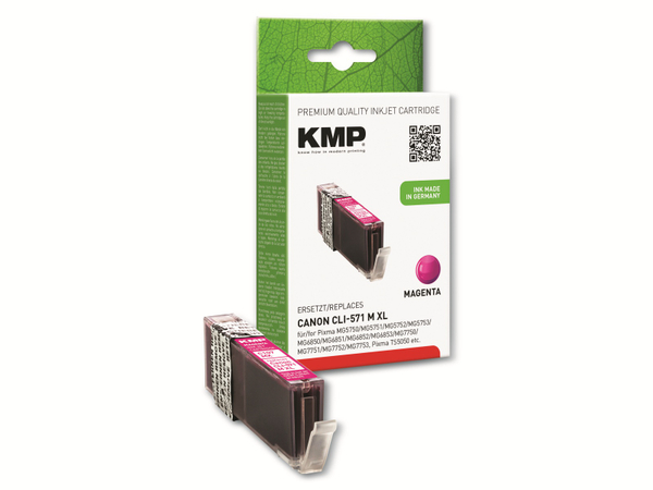 KMP Tintenpatrone C107MX, kompatibel für CLI571M XL, magenta