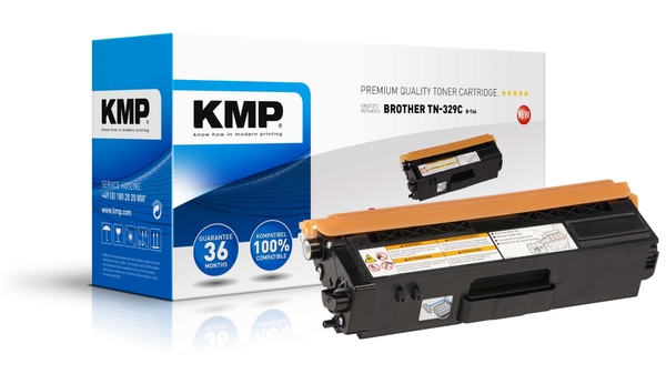 KMP Toner B-T66, kompatibel für TN329C, cyan