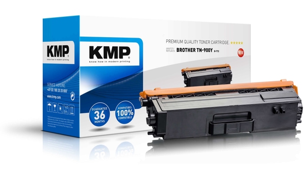 KMP Toner B-T72, kompatibel für TN900Y, gelb
