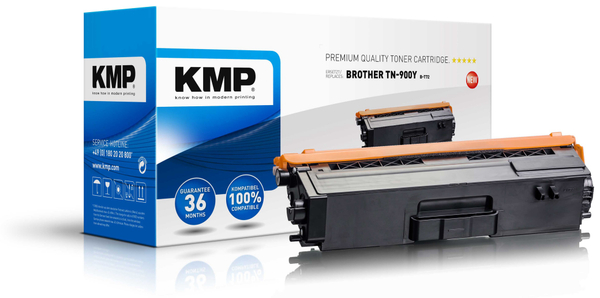 Toner KMP B-T72, kompatibel für TN900Y, gelb
