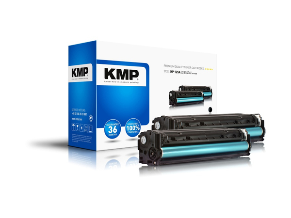 Toner KMP B-T113D, kompatibel für HP 125A, schwarz, 2 Stück