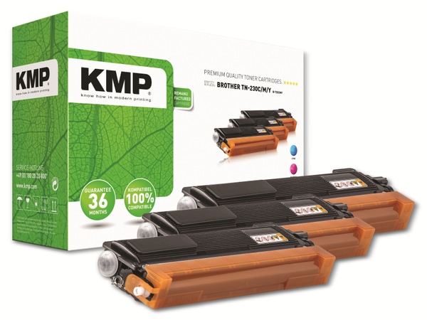 KMP Toner B-T32, für Brother TN230C/TN230M/TN230Y, Multipack