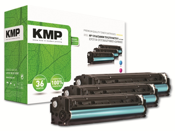 KMP Toner H-T171, kompatibel für HP 131 A, Multipack