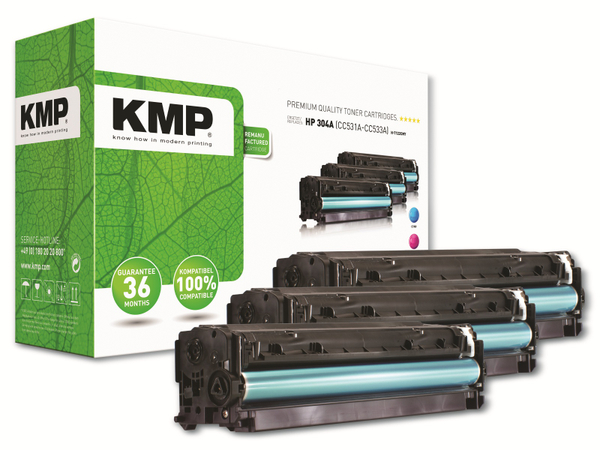 KMP Toner H-T122, kompatibel für HP 304A, Multipack
