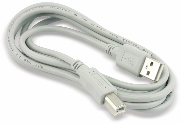 Hama USB 2.0 Anschlusskabel EXXTER A/B, 1,5 m