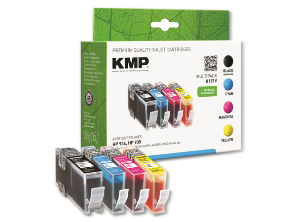 KMP Tintenpatronen-Set kompatibel für HP 934, HP 935