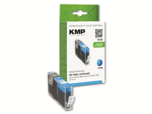 KMP Tintenpatrone kompatibel zu HP 935XL (C2P24AE), cyan