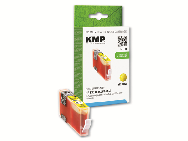 KMP Tintenpatrone kompatibel zu HP 935XL (C2P24AE), gelb