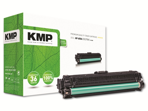 KMP Toner H-T207B, kompatibel zu HP 650A (CE270A)