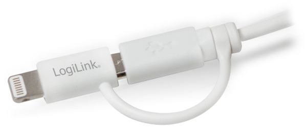 LogiLink USB-Daten/Ladekabel mit Micro USB und Lightning Anschluss, 1 m, - Produktbild 2