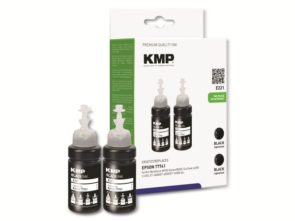 KMP Tinte E221, kompatibel zu EPSON, 2 Stück