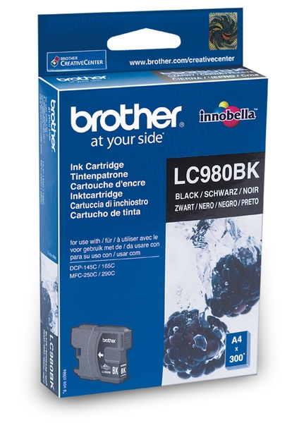 BROTHER Tintenpatrone LC-980BK, schwarz