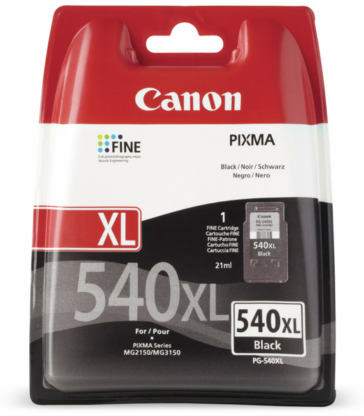 Canon Tintenpatrone PG-540XL, schwarz