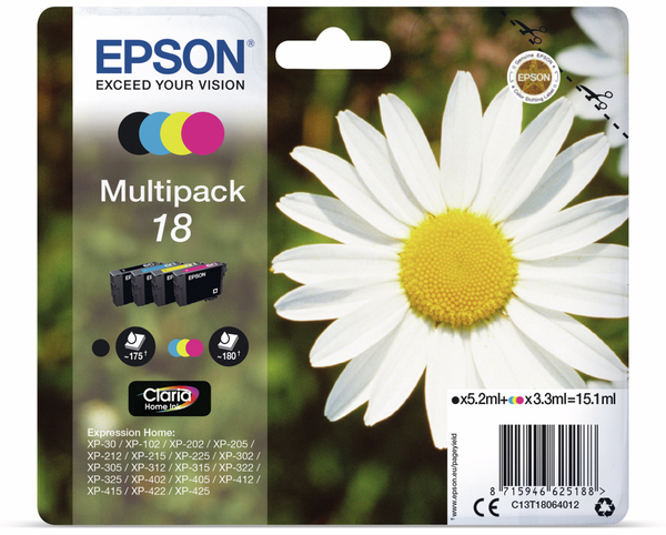 EPSON Tinten-Multiset 18 (4er-Set)