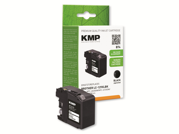 KMP Tintenpatrone B74, kompatibel zu Brother LC129XLBK