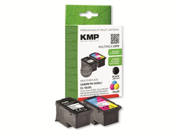 KMP Tintenpatrone C97V, kompatibel zu Canon PG-545XL/CL-546XL