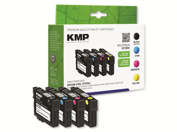KMP Tintenpatronen-Set E218 VX, ersetzt Epson 29XL (T2996)