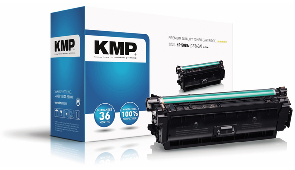 KMP Toner H-T223B, kompatibel zu HP 508A (CF360A)