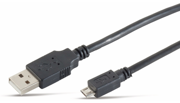 Micro-USB Kabel, USB-A/Micro, 5 m