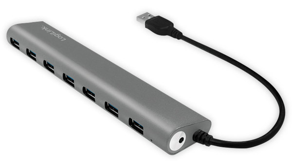 LOGILINK USB3.0-Hub UA0308, 7x USB-A, Aluminium - Produktbild 2