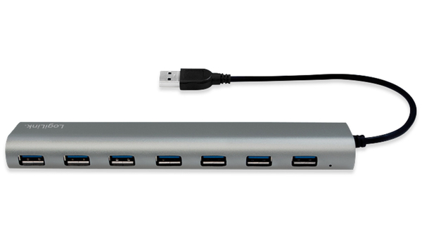 LOGILINK USB3.0-Hub UA0308, 7x USB-A, Aluminium - Produktbild 3