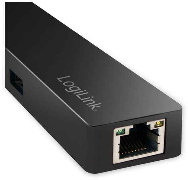 LOGILINK USB3.1 Typ-C Hub UA0313, 3x USB-A, RJ-45 - Produktbild 2