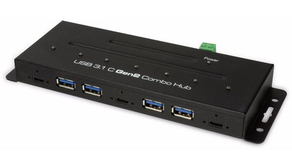 LOGILINK USB3.1 Industrie-Hub UA0319, 7-port, 3x USB-C/4x USB-A