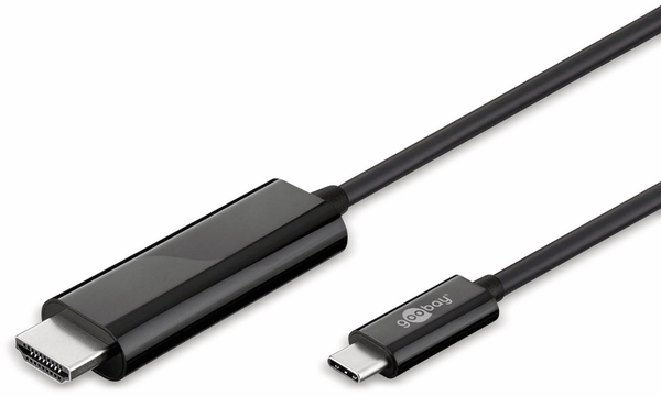 goobay USB-Adapterkabel 77528, USB-C/HDMI, 1,8 m