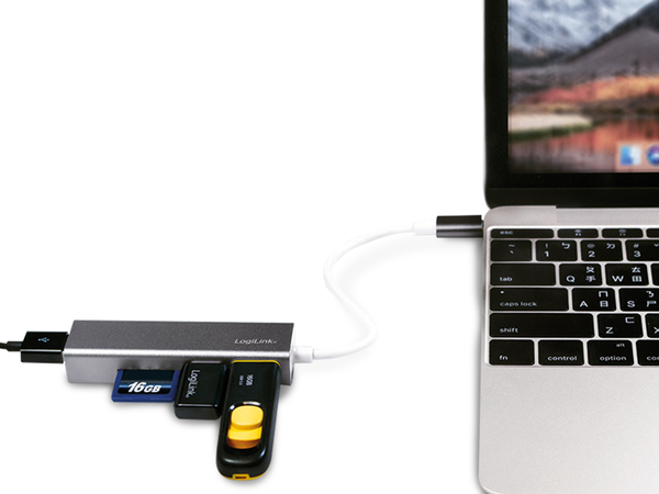LOGILINK USB-C Hub UA0305, Kartenleser - Produktbild 3