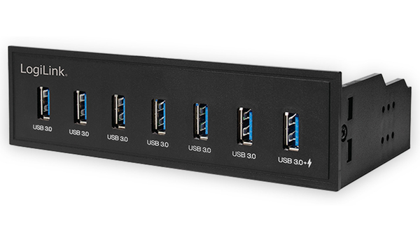 LOGILINK USB3.0 Einbau-Hub UA0342, 7x USB-A, 5,25&quot;