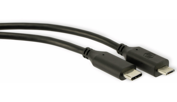 USB 2.0, Adapterladekabel, Typ C - Micro-B5