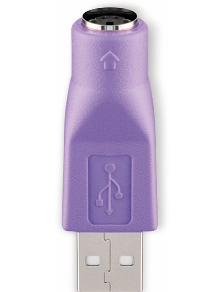 GOOBAY USB Adapter 68918, Typ A auf Mini-DIN 6, violett