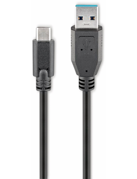 GOOBAY USB 3.0 Typ A/C Anschlusskabel, 73141, 3 m, schwarz