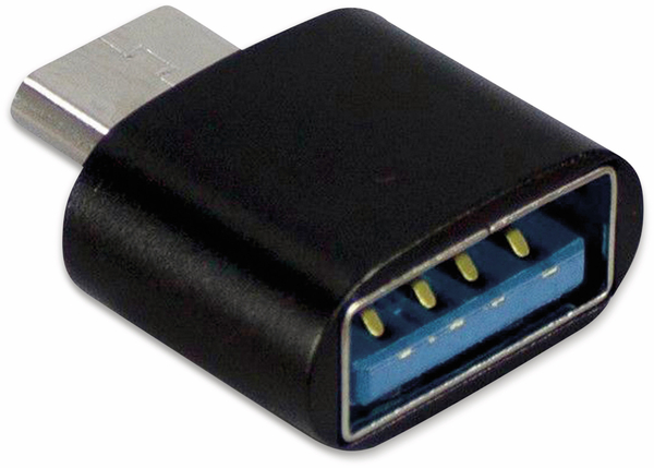 INTER-TECH USB2.0-Adapter USB-A Buchse auf USB-C Stecker