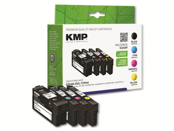 KMP Tintenmultipack E226XV, ersetzt Epson 35XL (T3596)